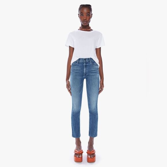 MOTHER | The Mid Rise Dazzler Ankle Wish On A Star Denim Jeans 27 - Picture 1 of 16